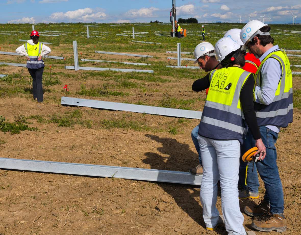 Il team GET in cantiere durante l'installazione